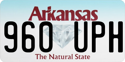 AR license plate 960UPH