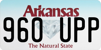 AR license plate 960UPP