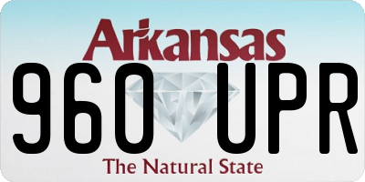 AR license plate 960UPR