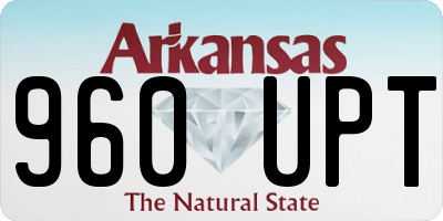 AR license plate 960UPT