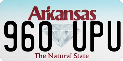 AR license plate 960UPU