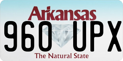 AR license plate 960UPX