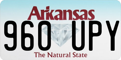 AR license plate 960UPY