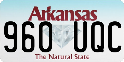 AR license plate 960UQC