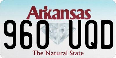 AR license plate 960UQD