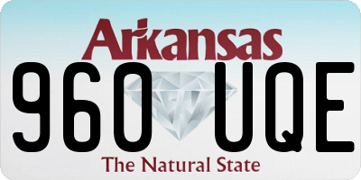 AR license plate 960UQE