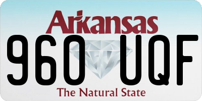 AR license plate 960UQF