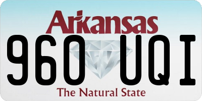 AR license plate 960UQI