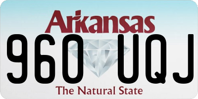 AR license plate 960UQJ