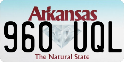 AR license plate 960UQL