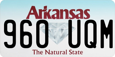 AR license plate 960UQM
