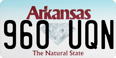 AR license plate 960UQN