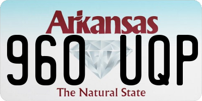 AR license plate 960UQP