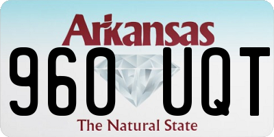 AR license plate 960UQT