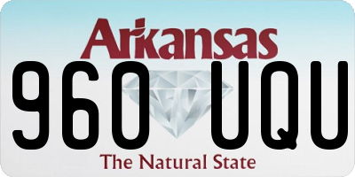 AR license plate 960UQU