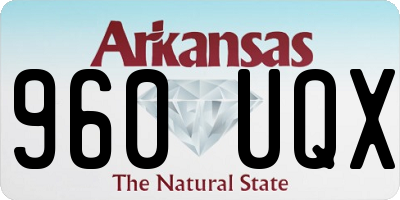 AR license plate 960UQX