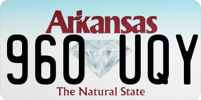 AR license plate 960UQY