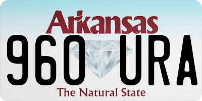 AR license plate 960URA