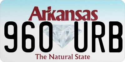 AR license plate 960URB