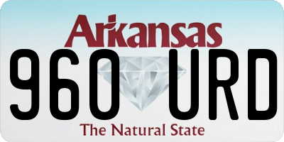 AR license plate 960URD