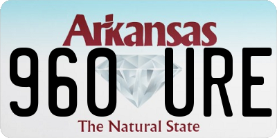 AR license plate 960URE