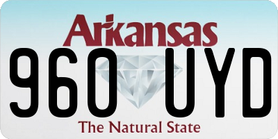 AR license plate 960UYD