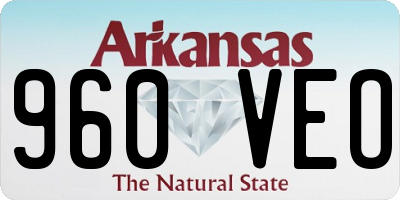 AR license plate 960VEO