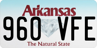 AR license plate 960VFE