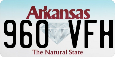 AR license plate 960VFH