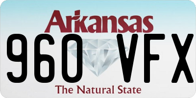 AR license plate 960VFX