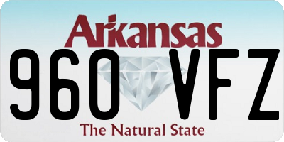 AR license plate 960VFZ
