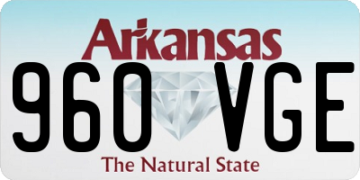 AR license plate 960VGE