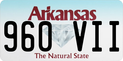 AR license plate 960VII