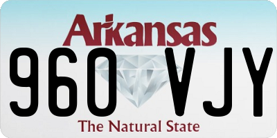 AR license plate 960VJY