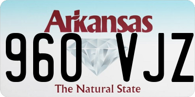 AR license plate 960VJZ