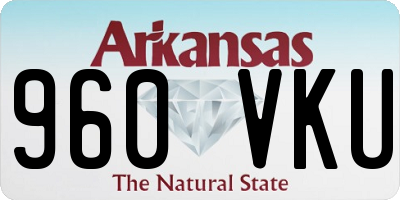 AR license plate 960VKU