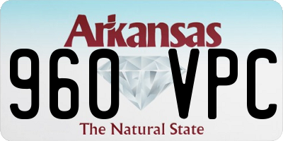 AR license plate 960VPC
