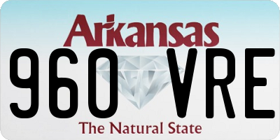 AR license plate 960VRE