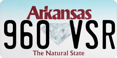 AR license plate 960VSR