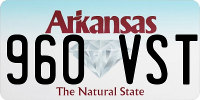 AR license plate 960VST