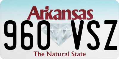 AR license plate 960VSZ