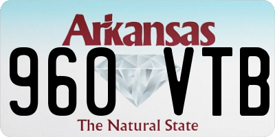 AR license plate 960VTB