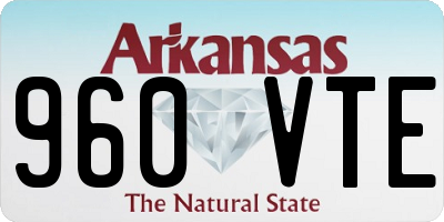 AR license plate 960VTE