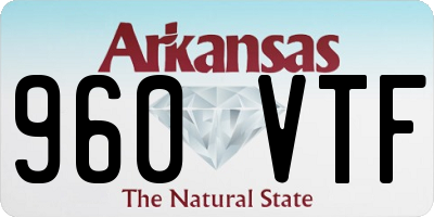 AR license plate 960VTF