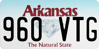 AR license plate 960VTG