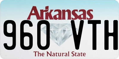 AR license plate 960VTH