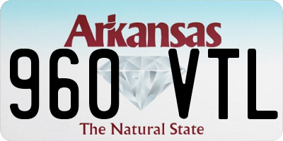AR license plate 960VTL