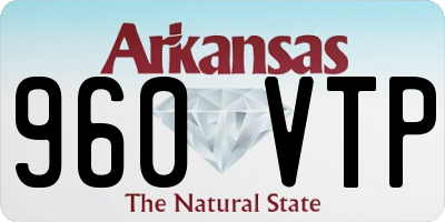 AR license plate 960VTP