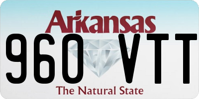 AR license plate 960VTT