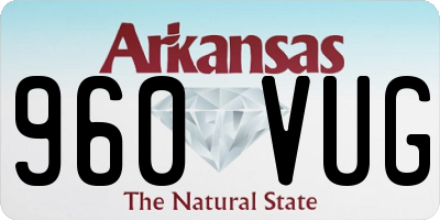 AR license plate 960VUG